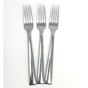 Lenox Continental Dining Stainless Steel 18/10 Dinner Forks 8 3/8” Set Of 3